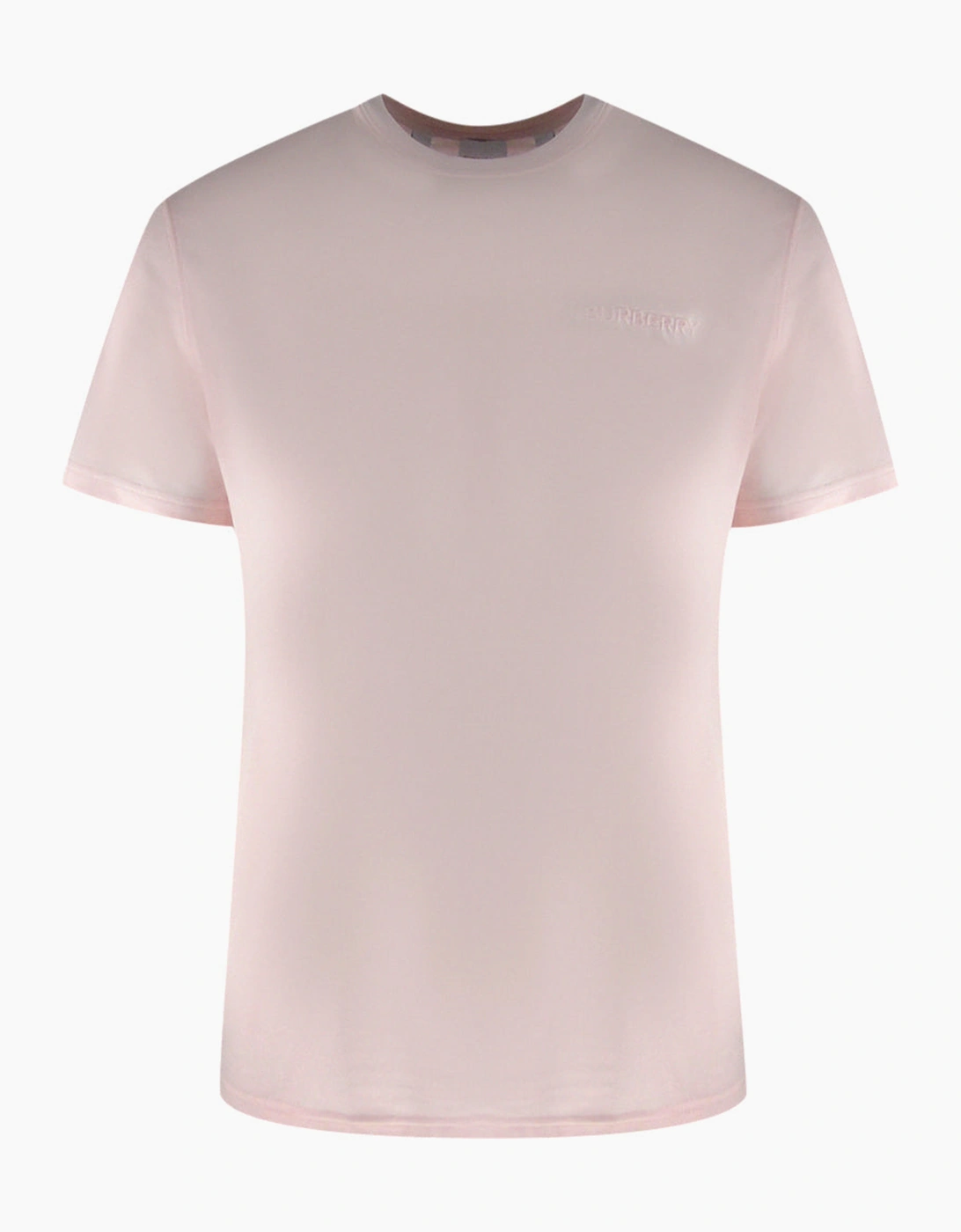Burberry Men's Pink Monotone Logo Alabaster T-Shirt  38 M