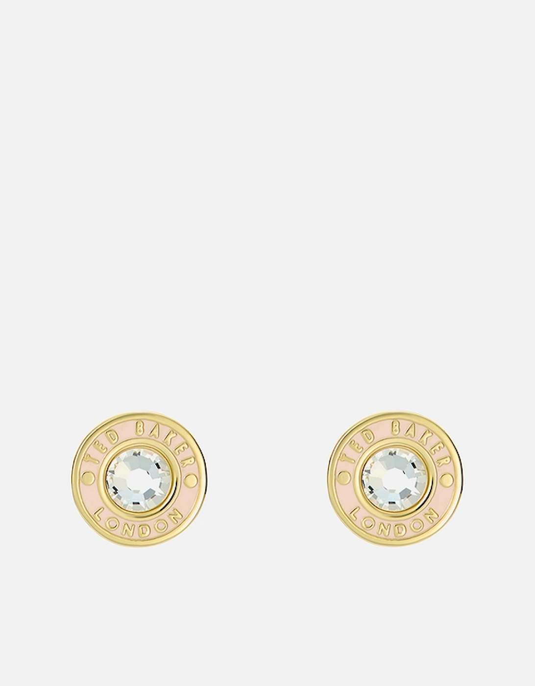 Cherelle Button Gold-Plated Earrings, 2 of 1