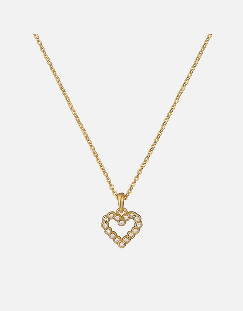 Amore Halo Gold-Plated Heart Necklace