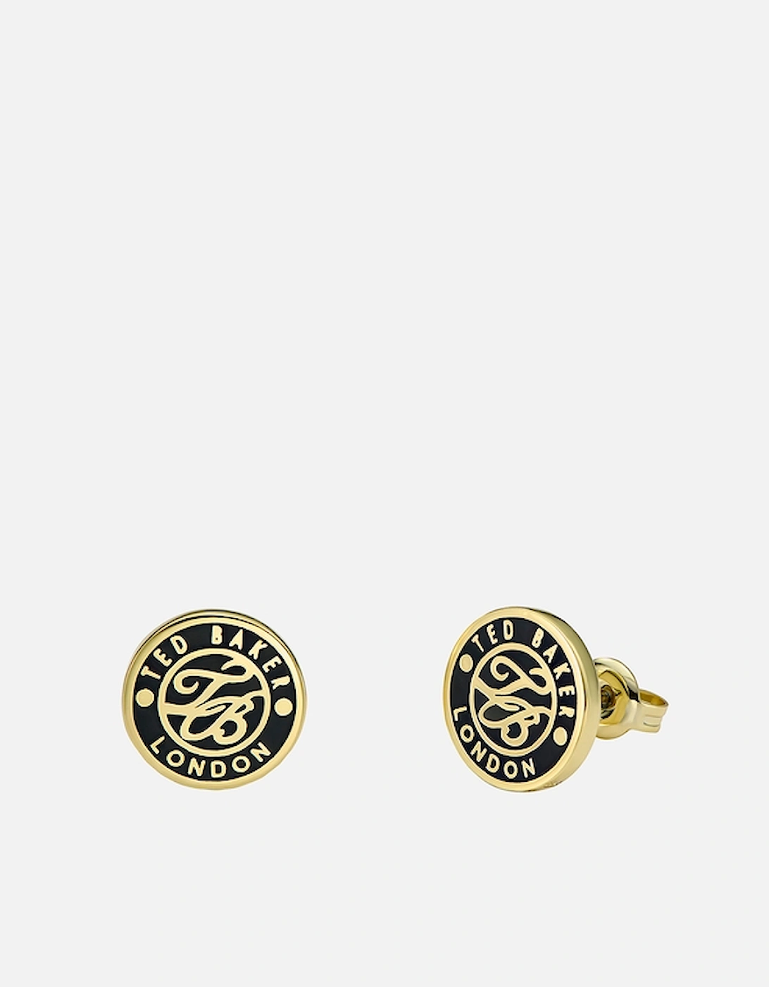 Monlia Monogram Gold-Plated Button Earrings, 2 of 1