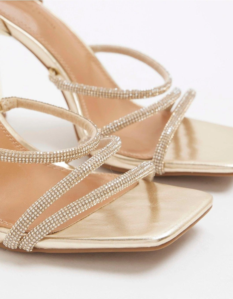 Heatseal Barely There Heel - Gold