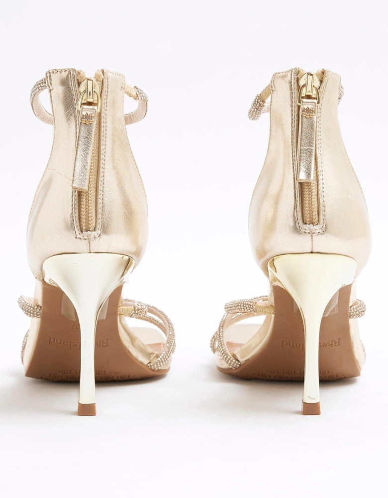 Heatseal Barely There Heel - Gold