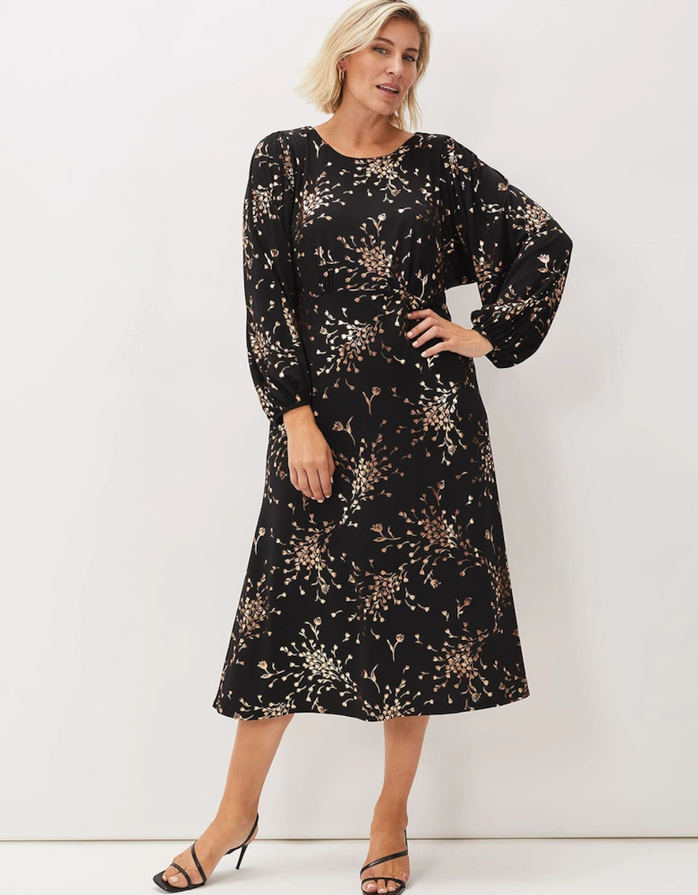 Jacinta Floral Foil Dress