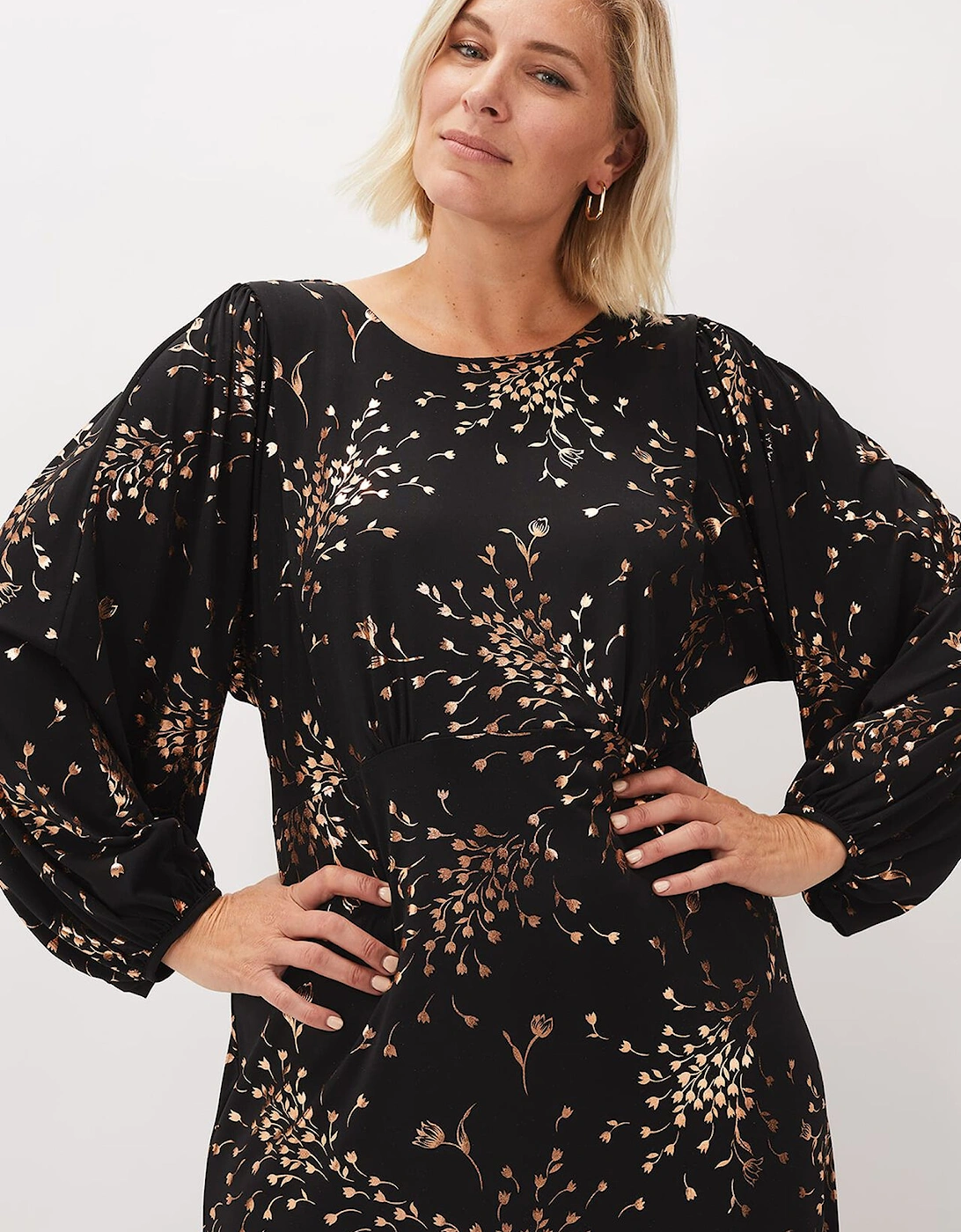 Jacinta Floral Foil Dress