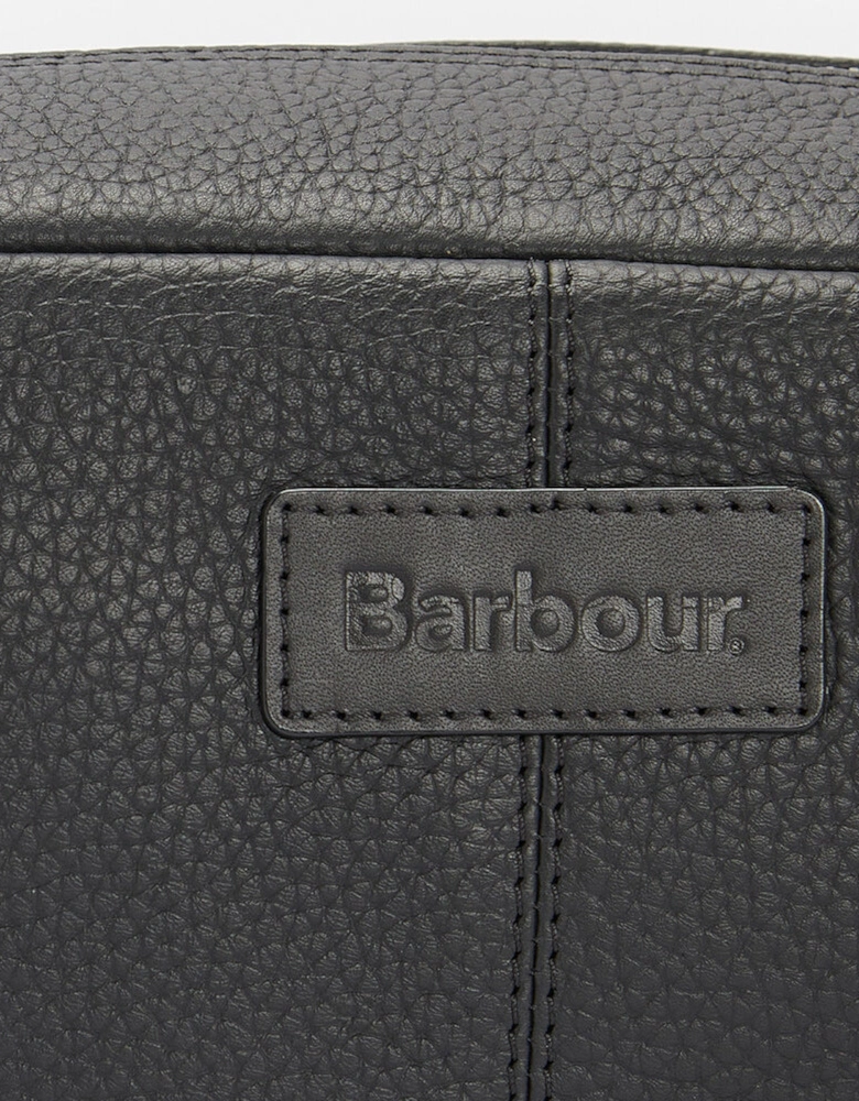 HIGHGATE LEATHER Mens Wash Bag Black