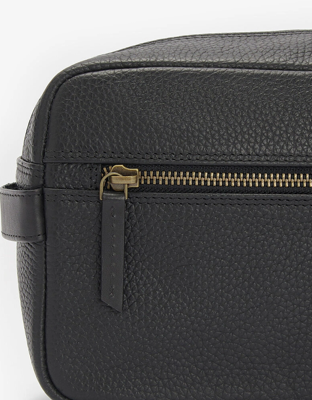 HIGHGATE LEATHER Mens Wash Bag Black