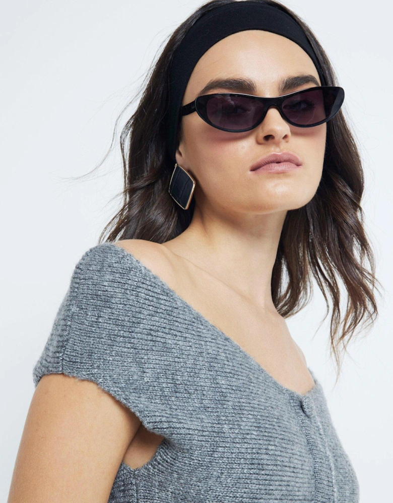 Off Shoulder Bandeau Top - Grey