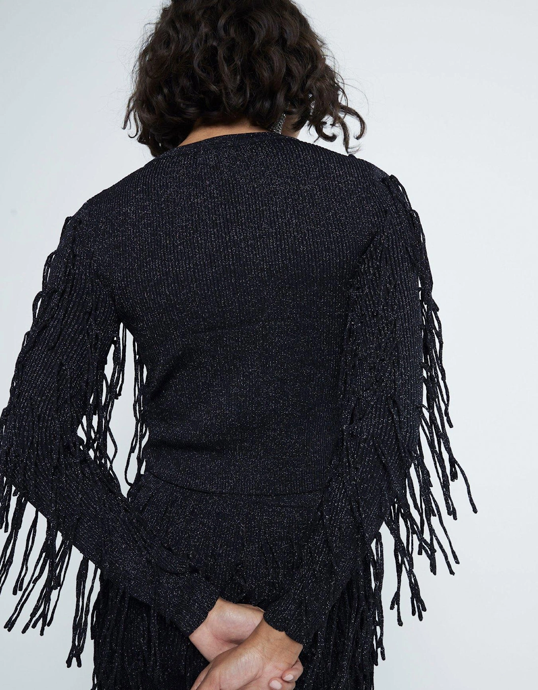 Ultimate Fringe Cardigan - Black