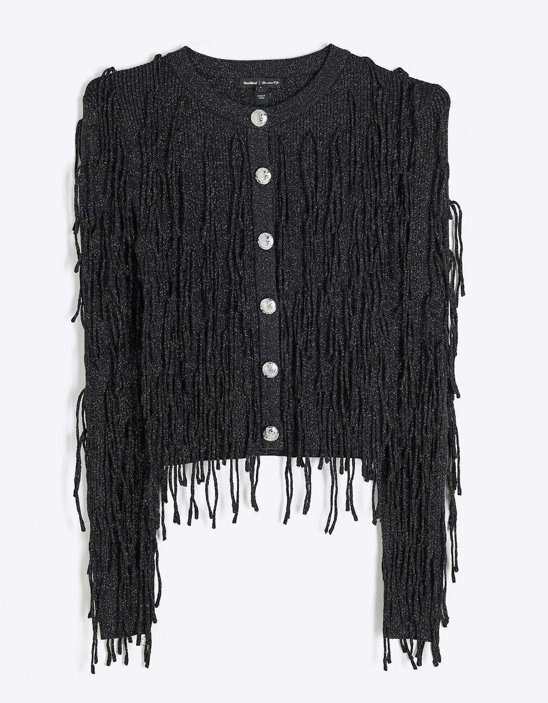 Ultimate Fringe Cardigan - Black