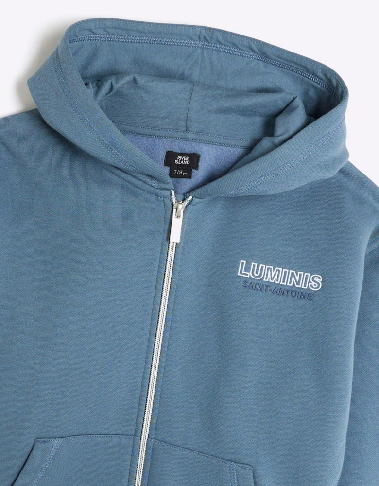 Boys Luminis Zip Through Hoodie Set - Blue