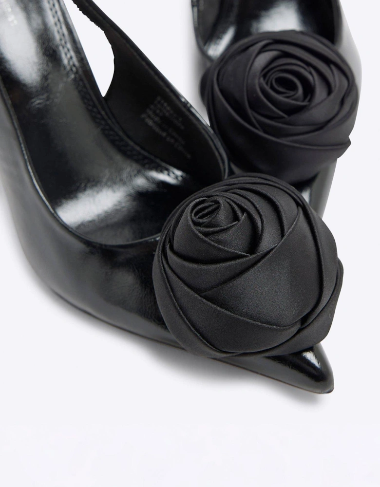 Corsage Court Shoe - Black