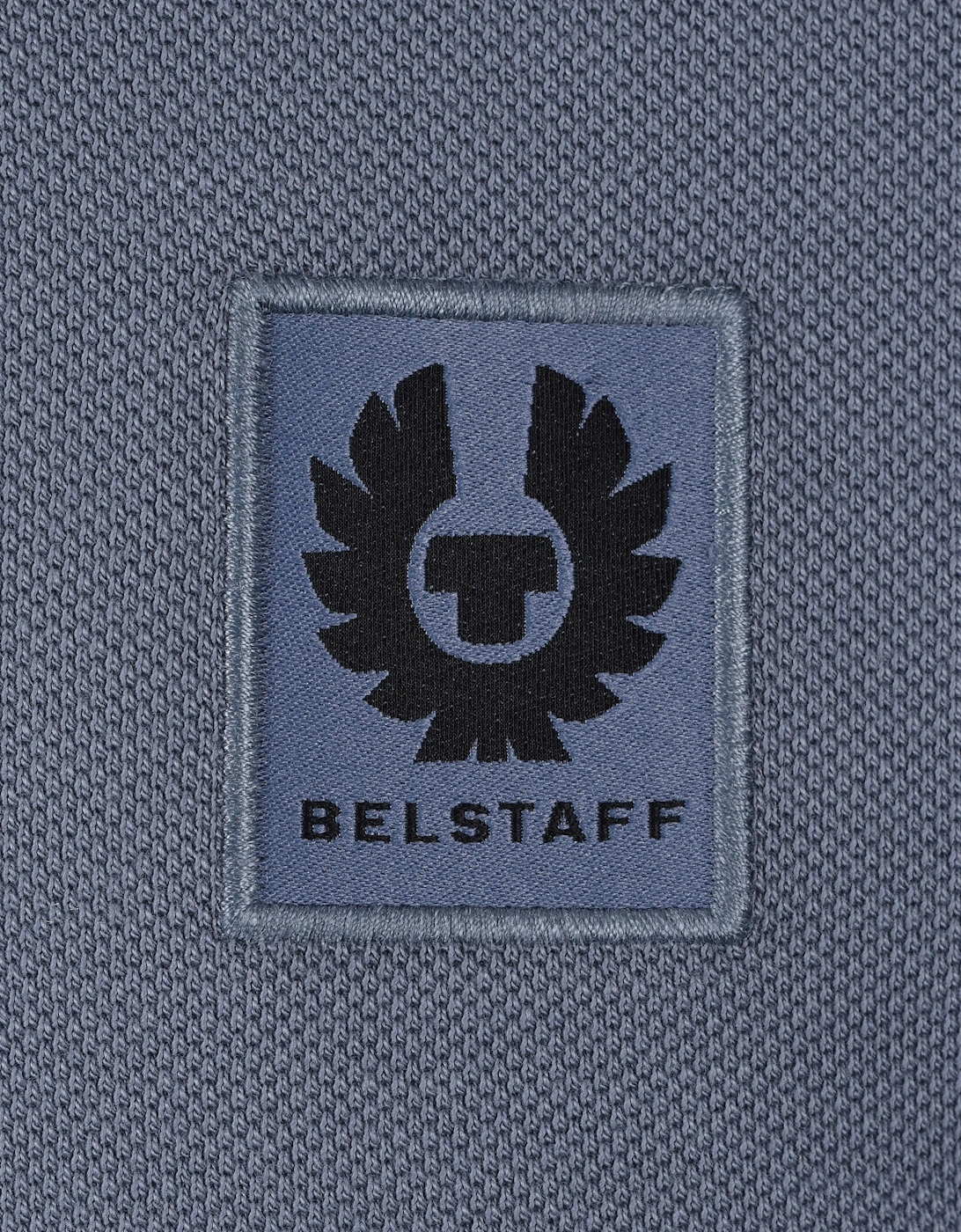 Tipped Polo Shirt Blue Flint