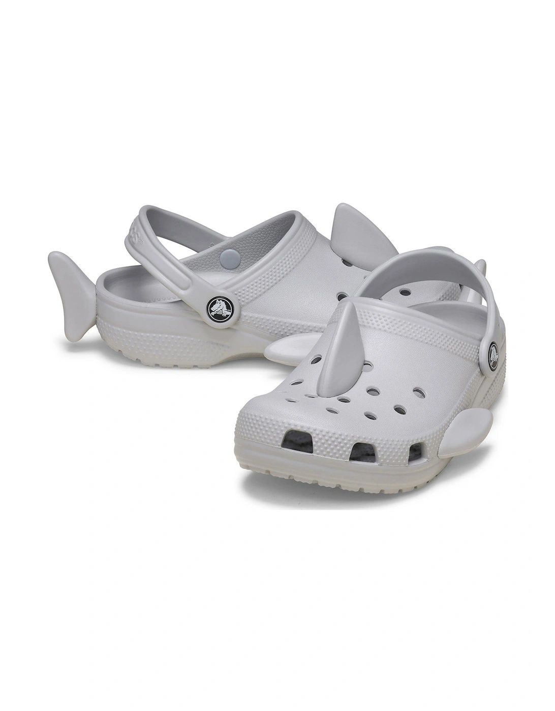 Kids Classic Iam Shark Clog - Light Grey