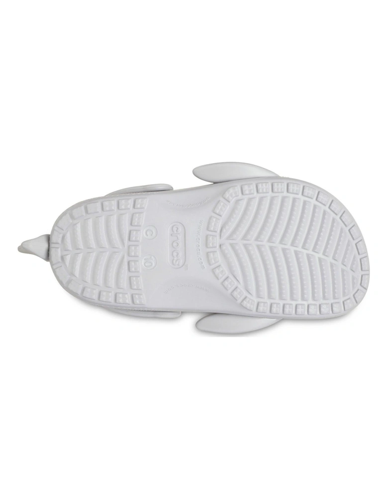 Kids Classic Iam Shark Clog - Light Grey