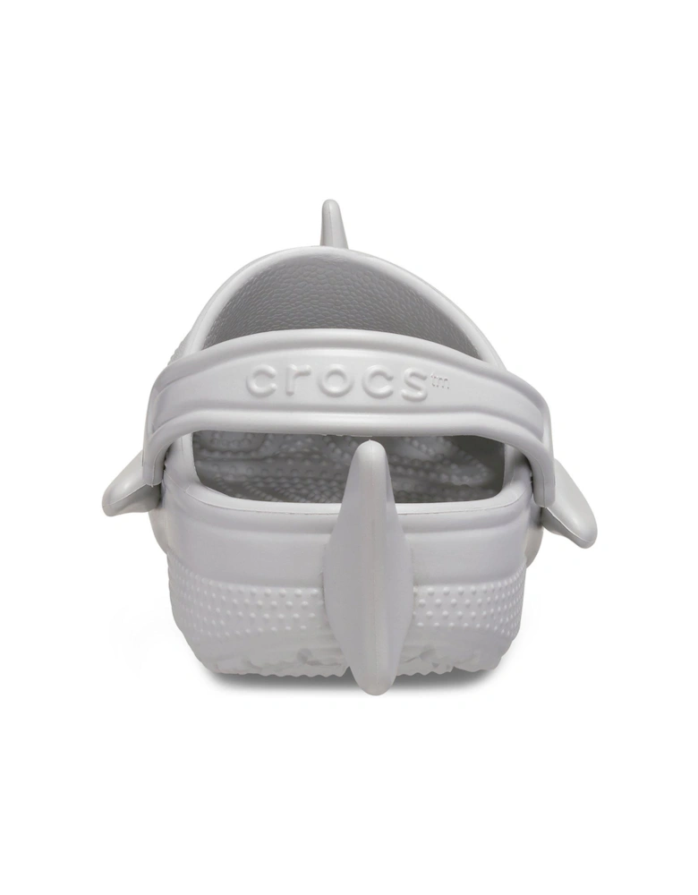 Kids Classic Iam Shark Clog - Light Grey