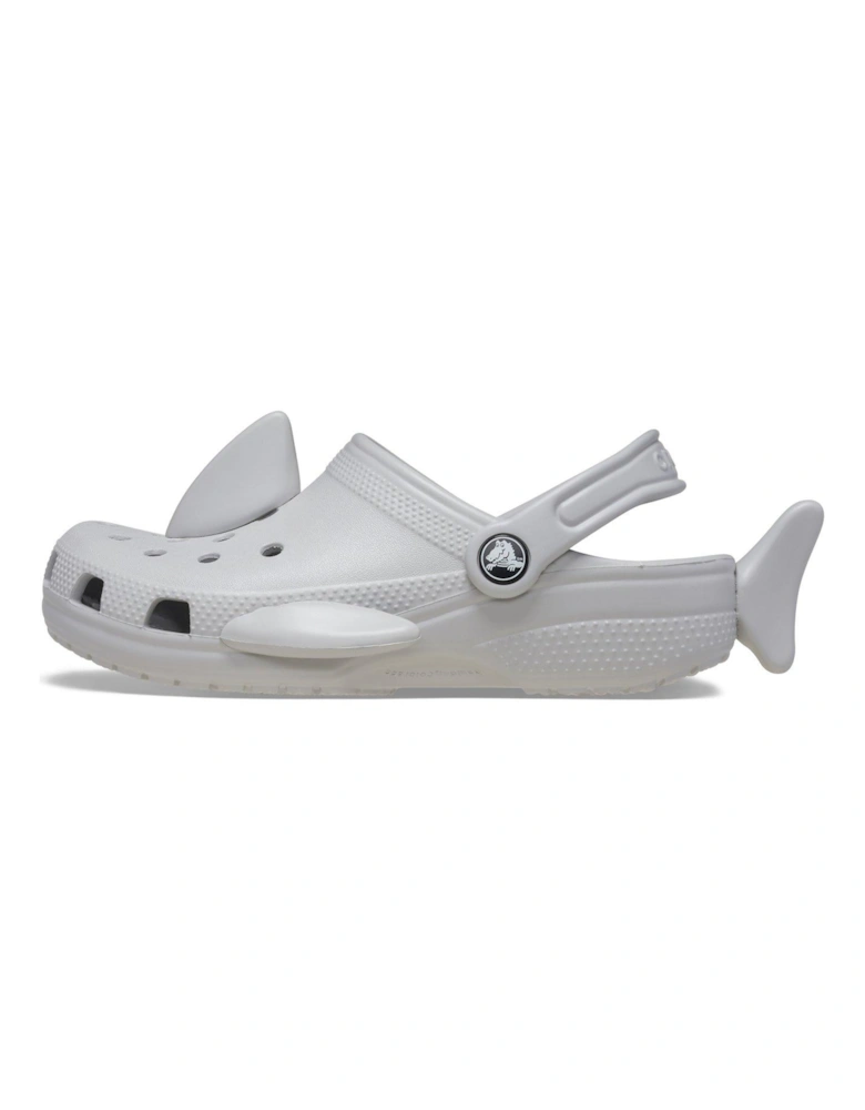 Kids Classic Iam Shark Clog - Light Grey