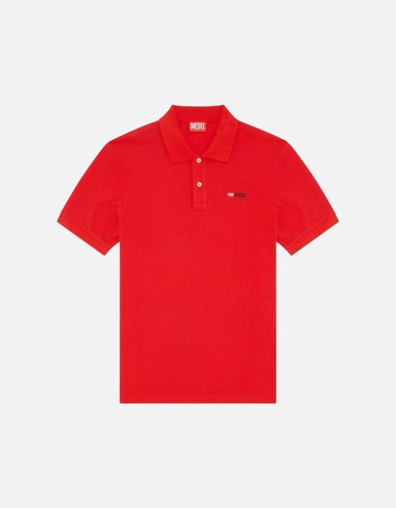 T-Smith-Div-New D Logo Racing Red Polo Shirt