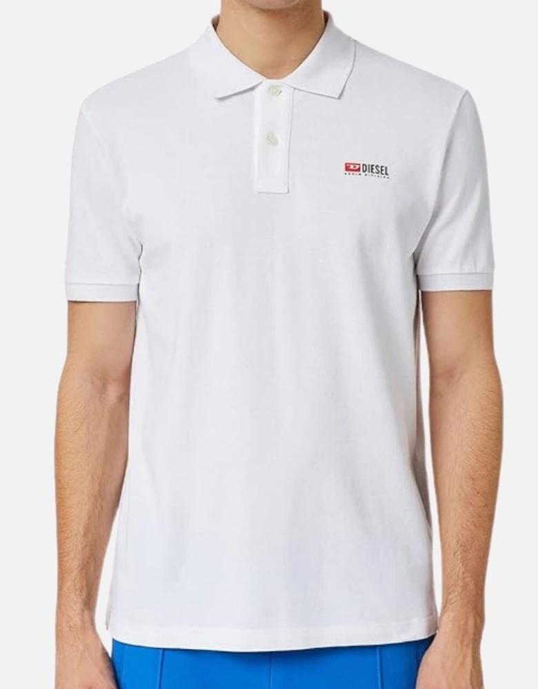 T-Smith-Div-New D Logo Racing White Polo Shirt