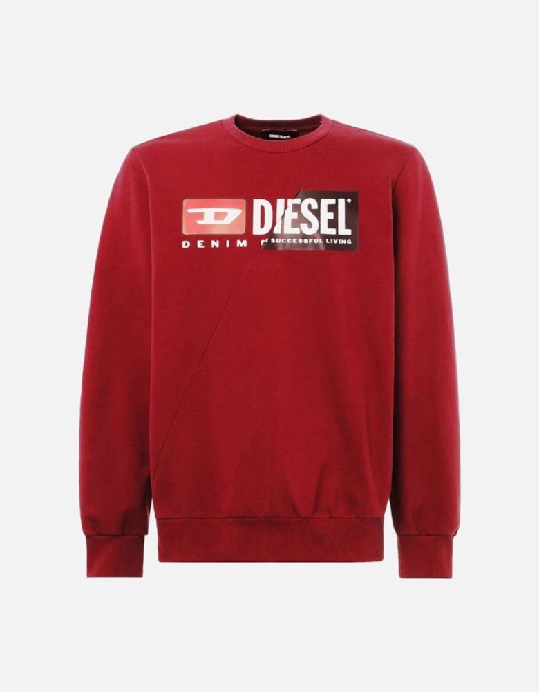 Cut Divison Logo Red Sweatshirt