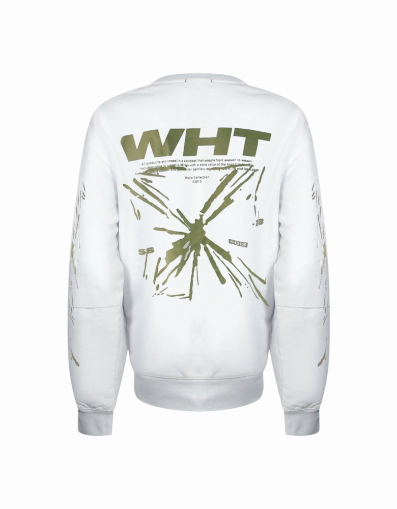 Splash Arrow Skate Fit White Sweatshirt