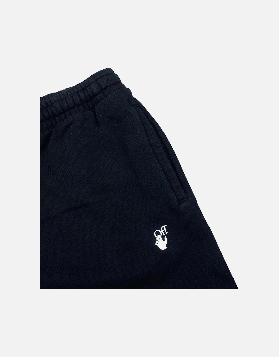 Hand Off Slim Cuffed Black Sweatpants