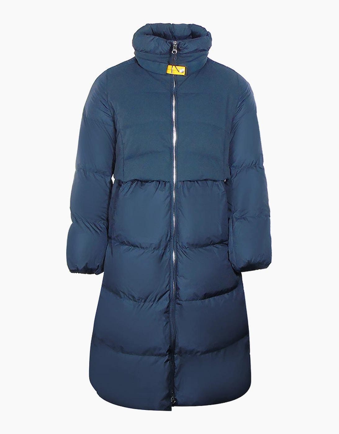 Women's Parajumpers Comfort Fit Eyma Navy Blue Long Down Jacket - Size: 10/8