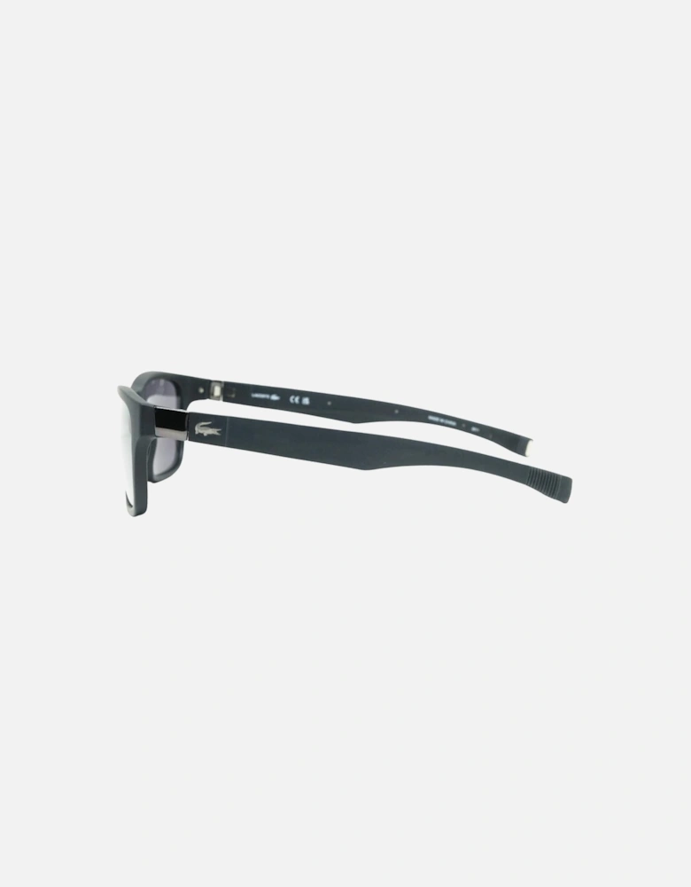 Grey Lens Satin Black Sunglasses