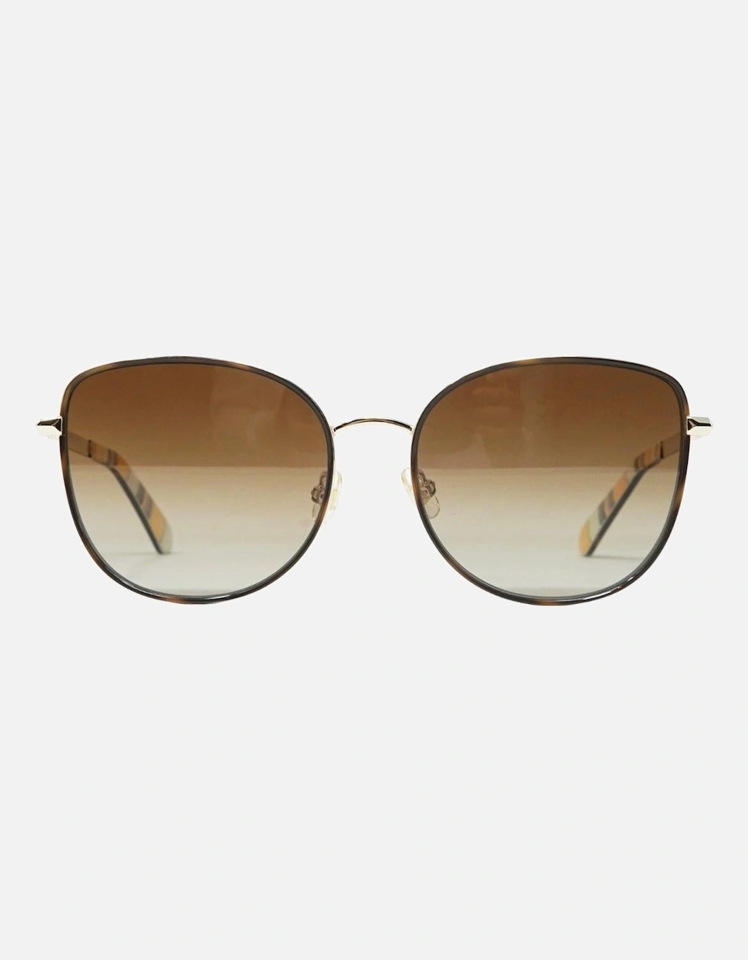 Brown Gradient Lens Gold Sunglasses, 3 of 2