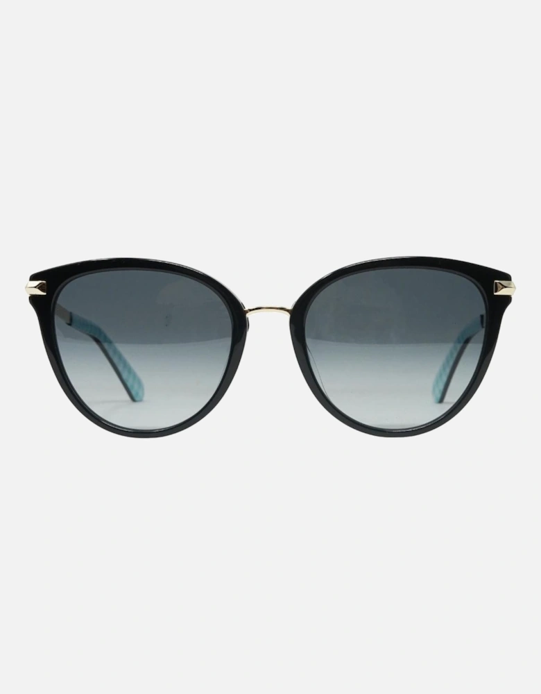 Grey Shaded Lens Black Sunglasses