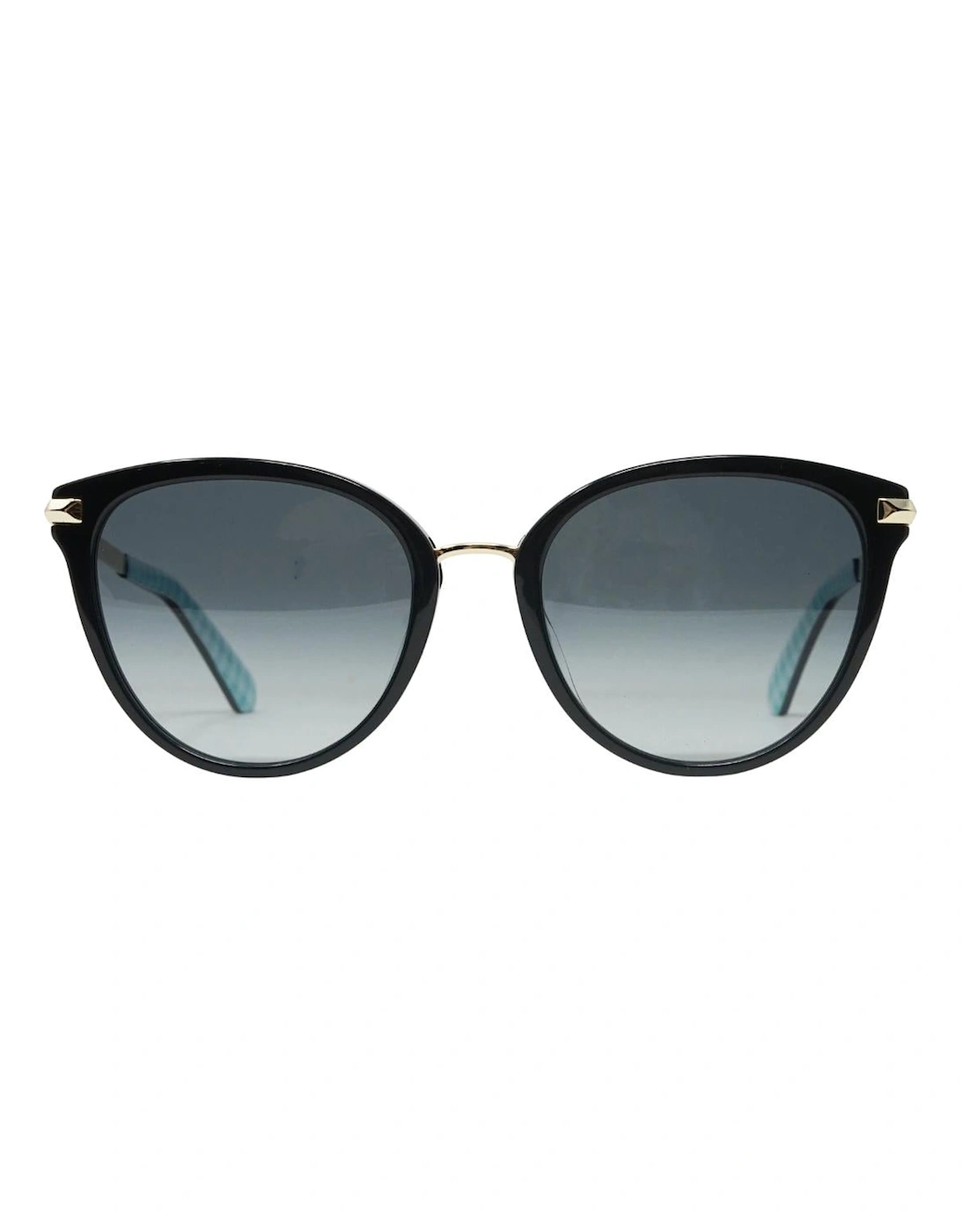 Women's Kate Spade Grey Shaded Lens Black Sunglasses - Size: ONE size