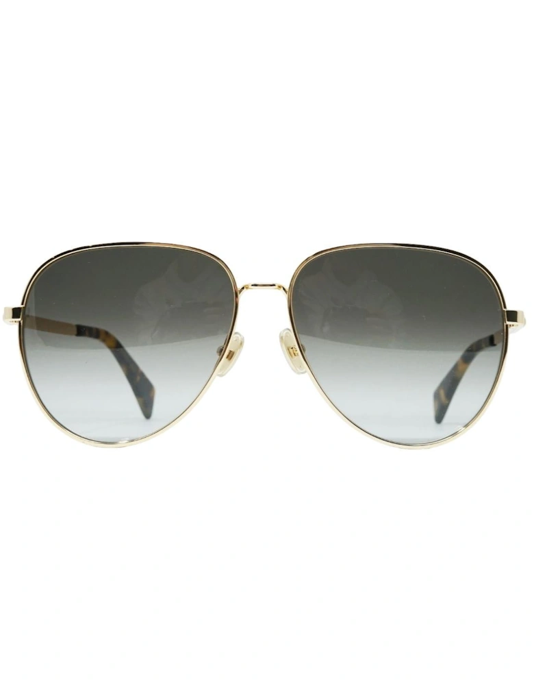 Gradient Grey Lens Gold Sunglasses