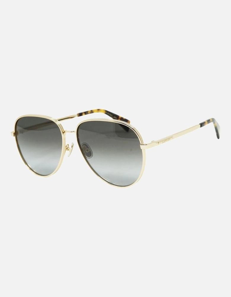 Gradient Grey Lens Gold Sunglasses