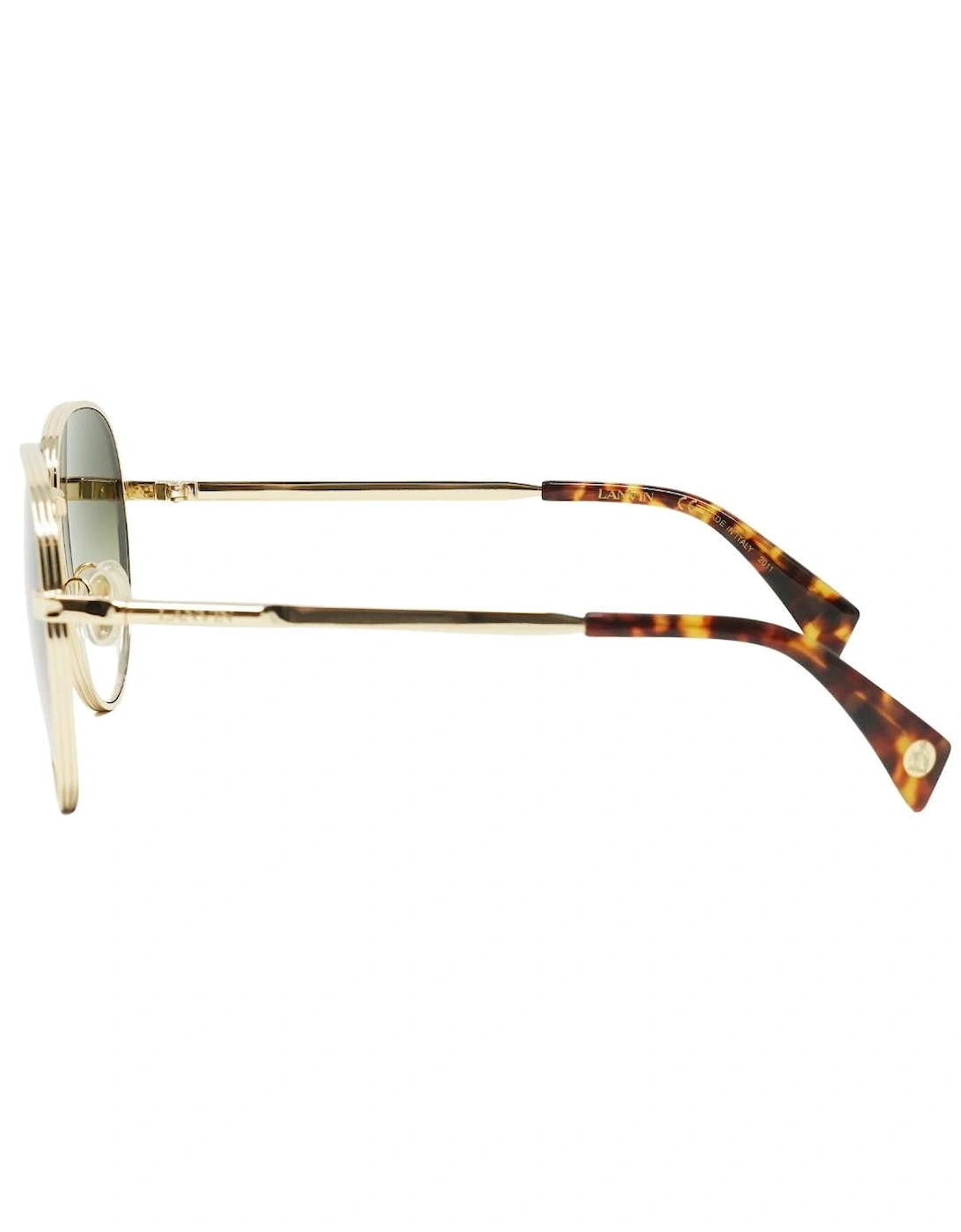 Gradient Green Lens Gold Sunglasses