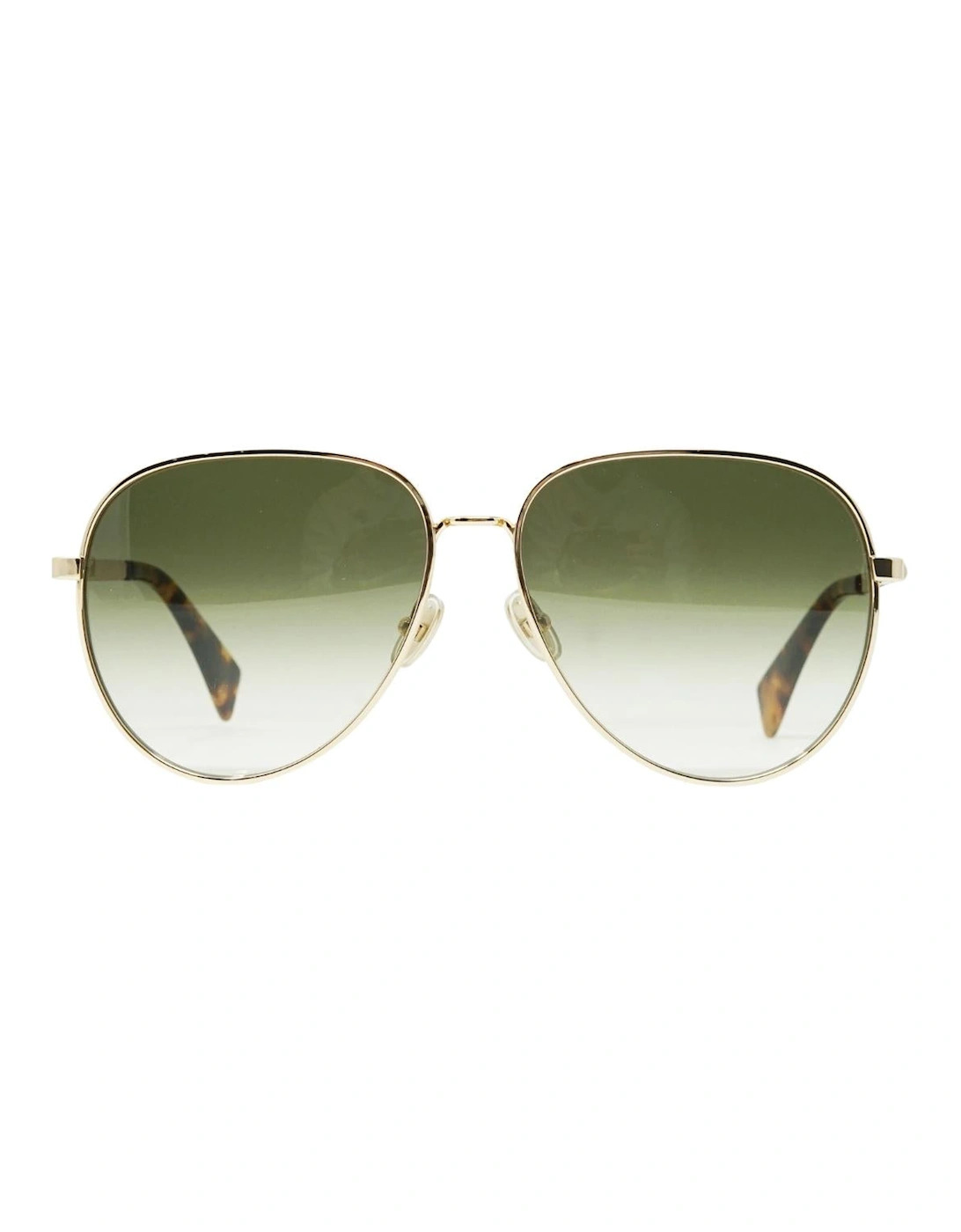 Men's Lanvin Gradient Green Lens Gold Sunglasses - Size: ONE size