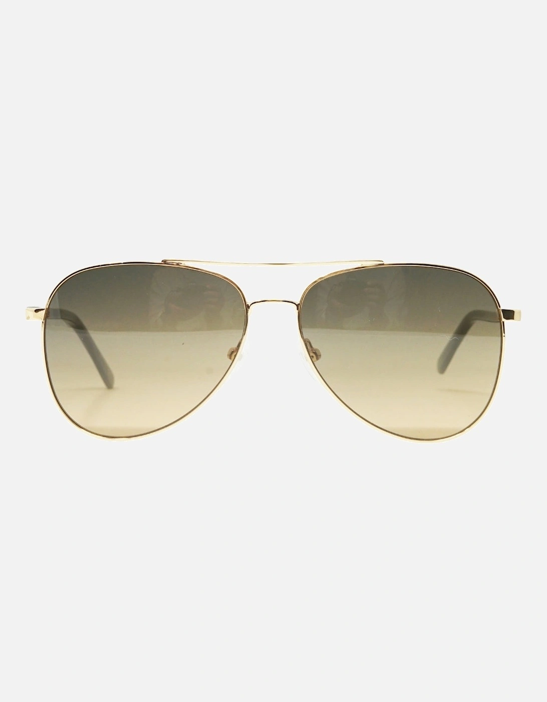 Gradient Lens Shiny Gold Sunglasses, 4 of 3