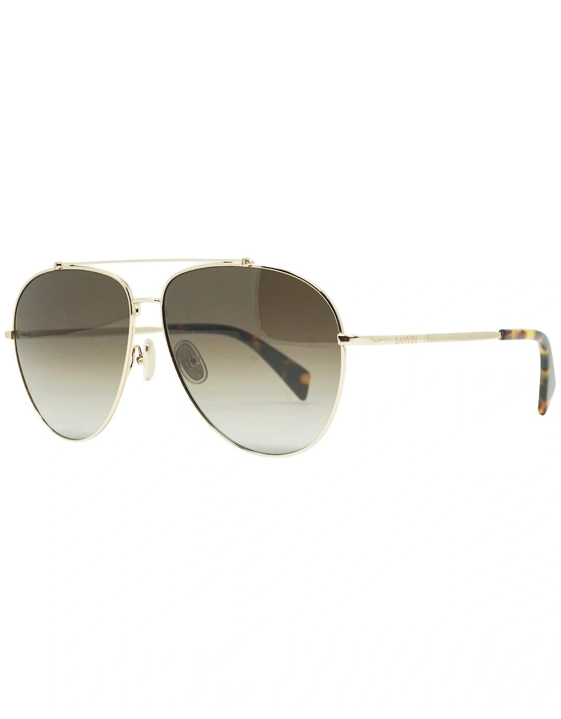 Grey Gradient Lensed Gold Sunglasses