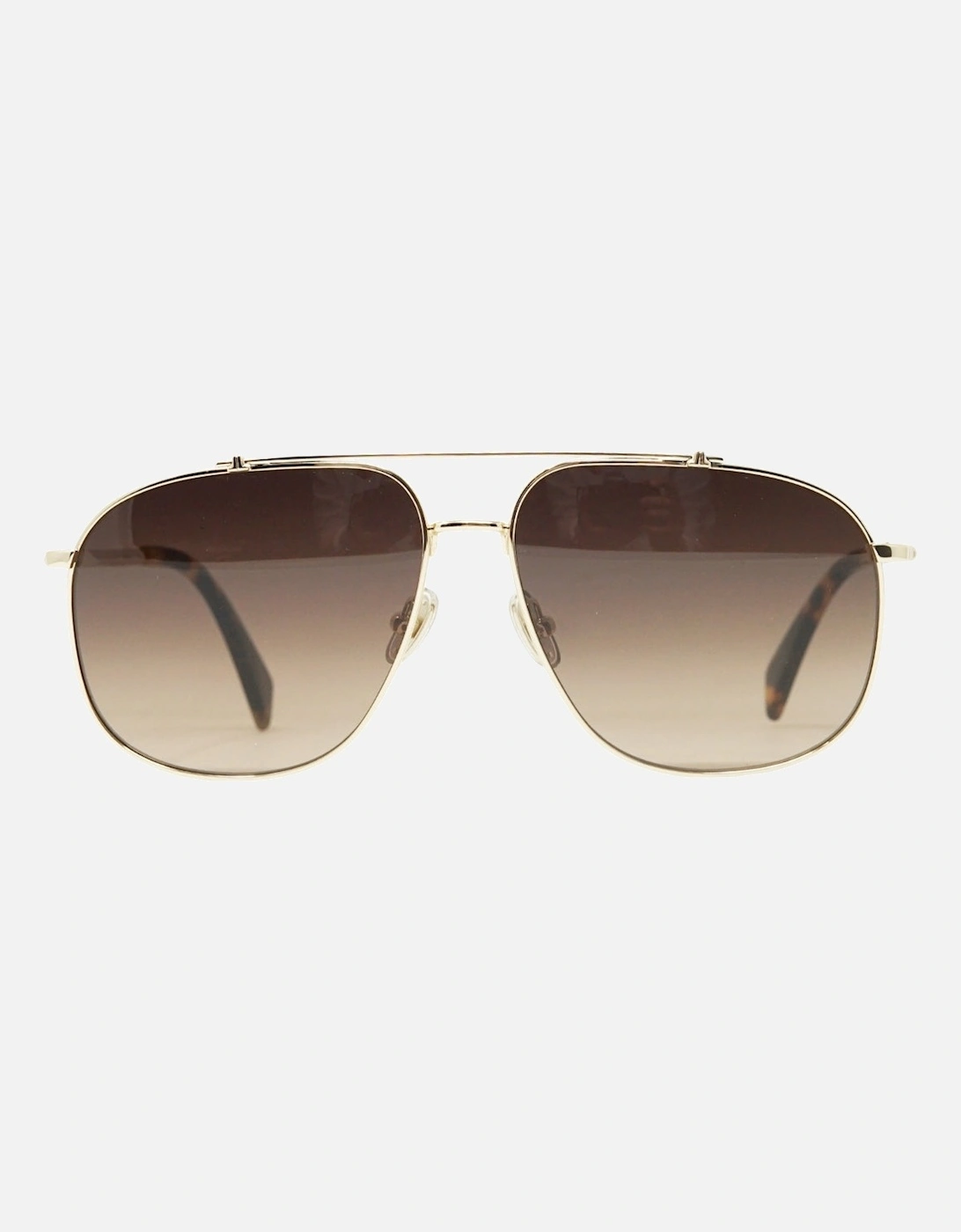 Brown Gradient Lens Gold Sunglasses, 4 of 3