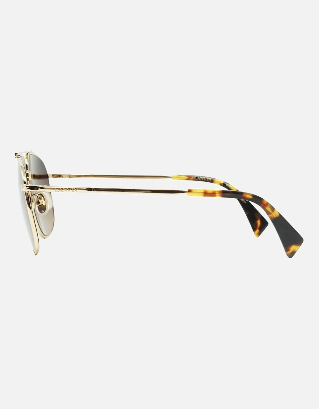 Brown Gradient Lens Gold Sunglasses