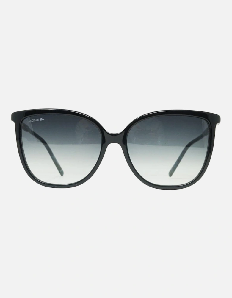 Blue Grey Polarized Lens Black Sunglasses