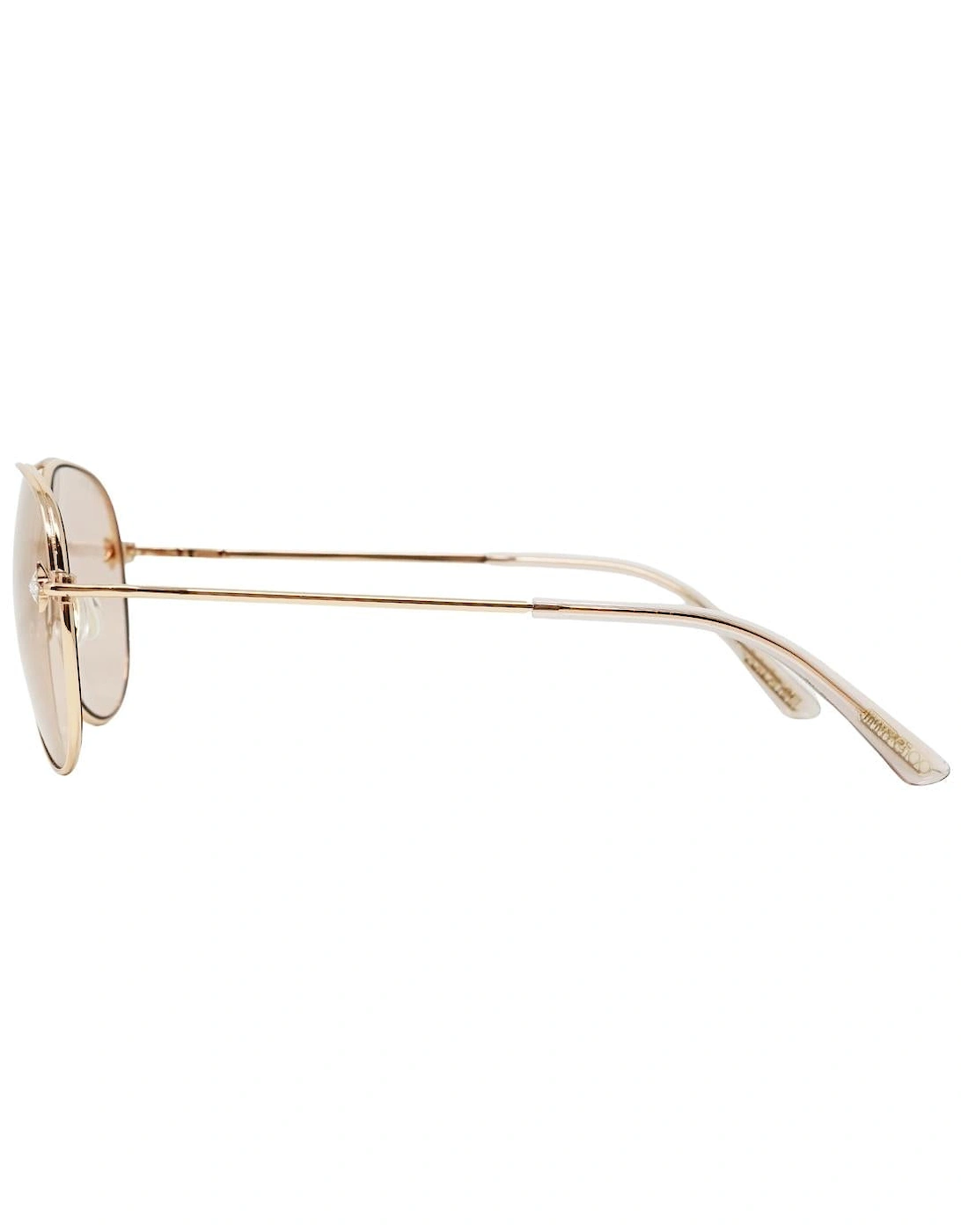 Pink Lens Sansa Gold Sunglasses