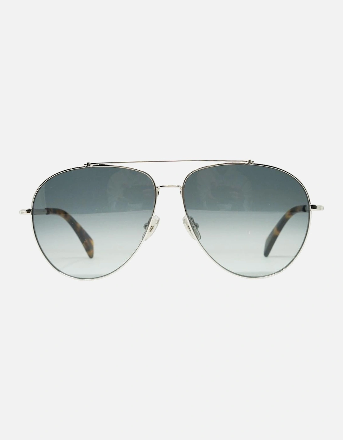 Blue Gradient Lens Silver Sunglasses, 4 of 3