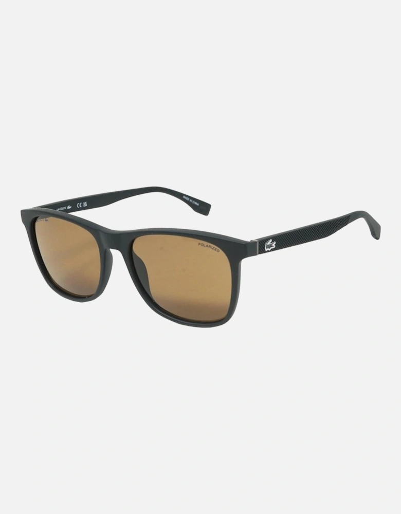 Brown Lens Matte Black Sunglasses