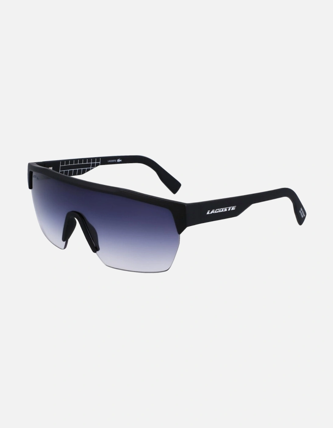 Blue Gradient Lens Matte Black Sunglasses