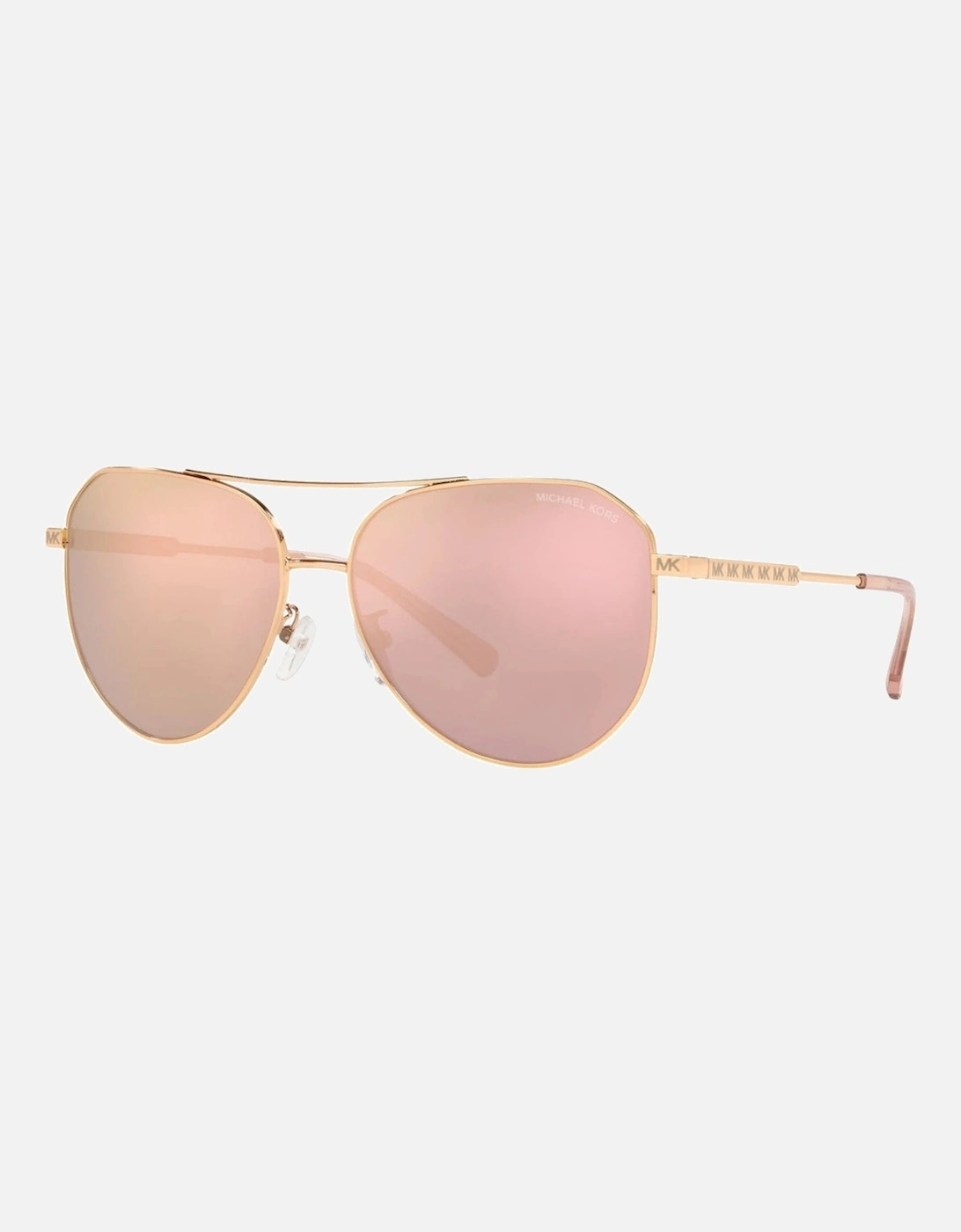 Rose Mirror Lens Rose Gold Sunglasses, 2 of 1