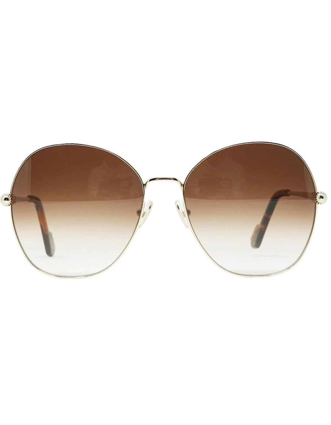 Women's Lanvin Gradient Brown Lensed Gold Sunglasses - Size: ONE size