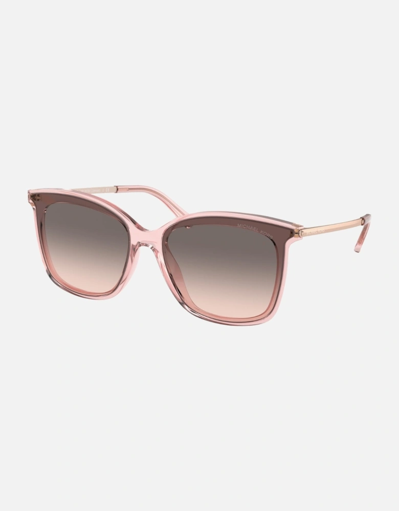 Brown Gradient Lens Pink Sunglasses