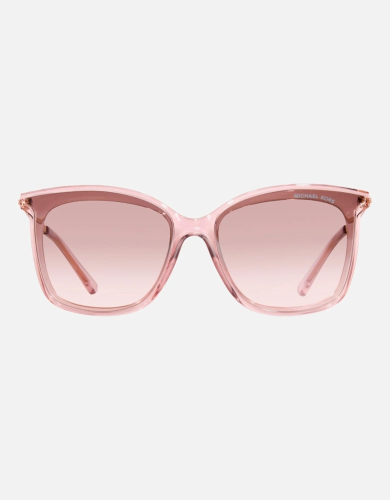 Brown Gradient Lens Pink Sunglasses