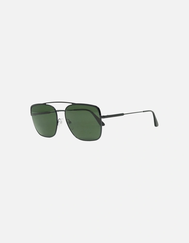 Green Lens Black Sunglasses