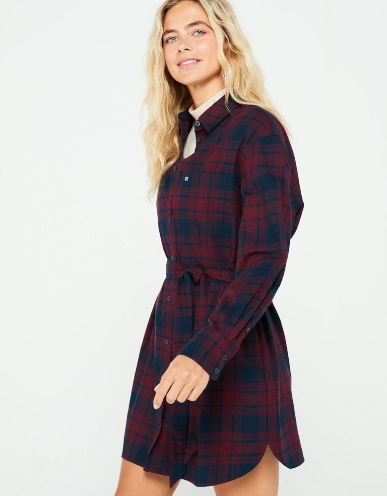 Check Shirt Dress - Multi