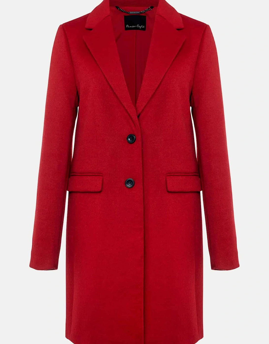 Lydia Red Wool Smart Coat